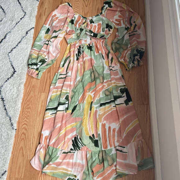 SHEIN multicolour dress with cut-out - Picture 1 of 3
